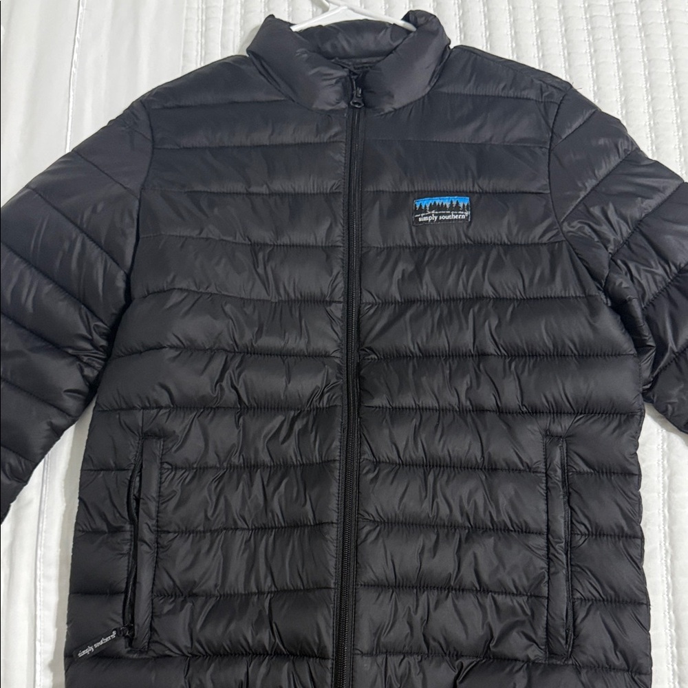 Simply Southern Black Puffer Jacket